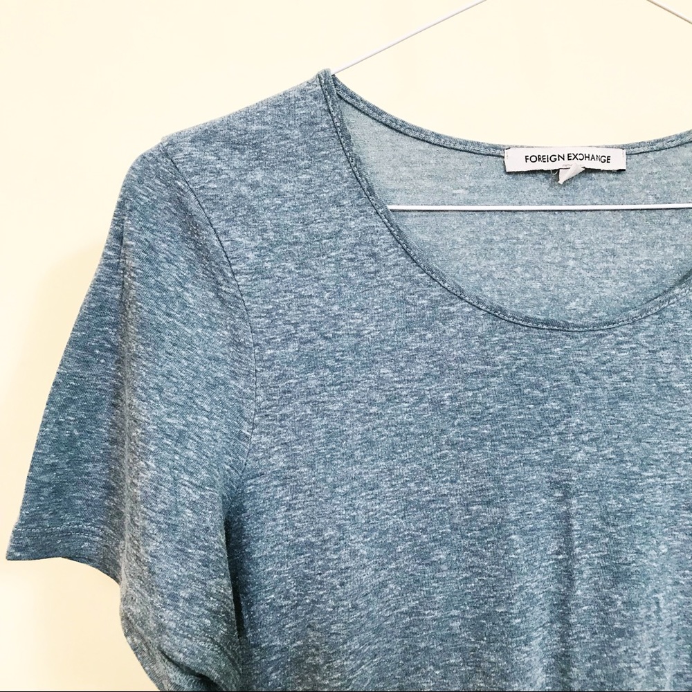 Marled Scoop Neck Tee